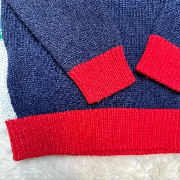 Christmas Santa  Dinosaur Sweater Blue/Green/Red/White Size 6 - Picture 16 of 16